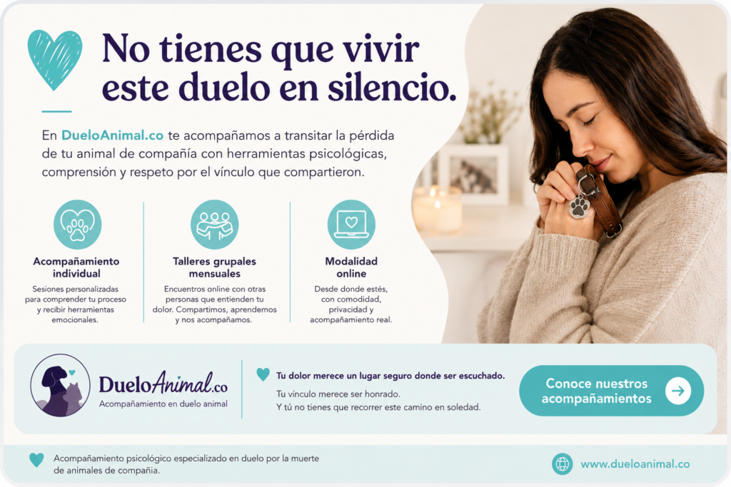 No tienes que vivir este duelo solo o sola
